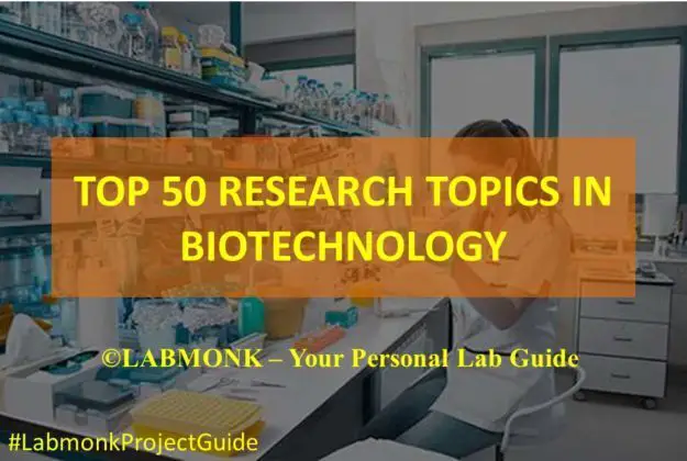 health biotechnology research topics