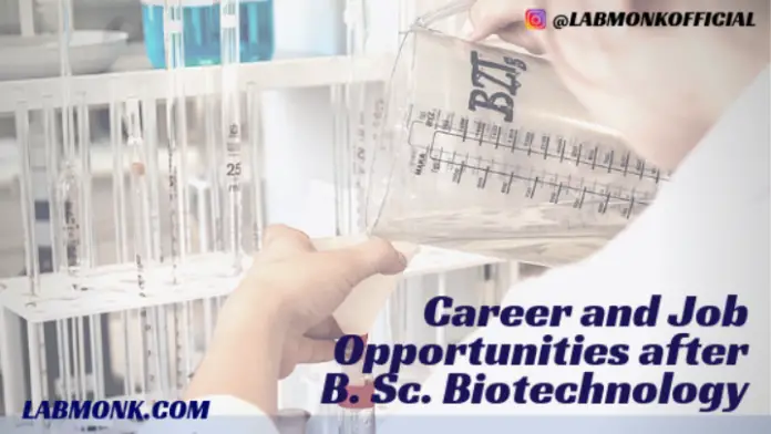 What Are the Career and Job Opportunities after B. Sc. Biotechnology -  Labmonk