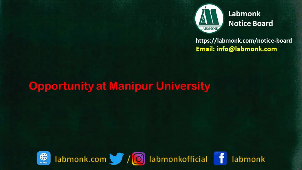 Opportunity at Manipur University