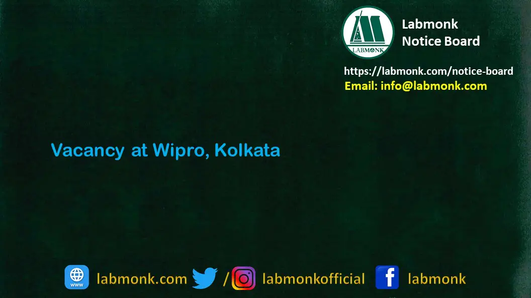 Vacancy at Wipro Kolkata