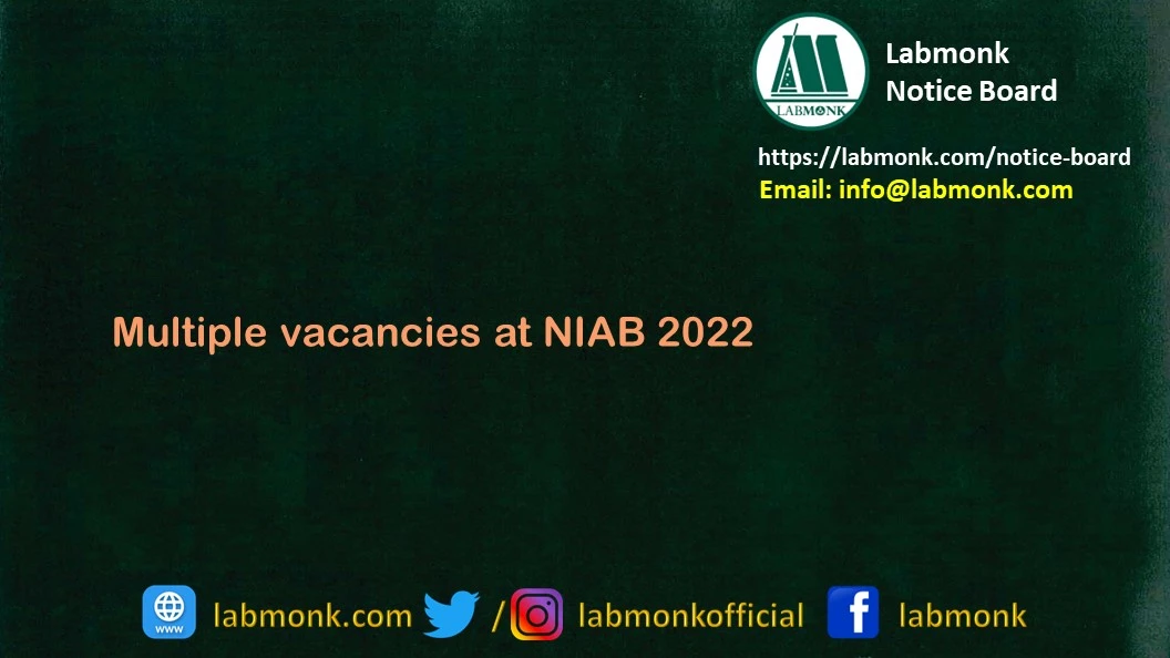 Multiple vacancies at NIAB 2022