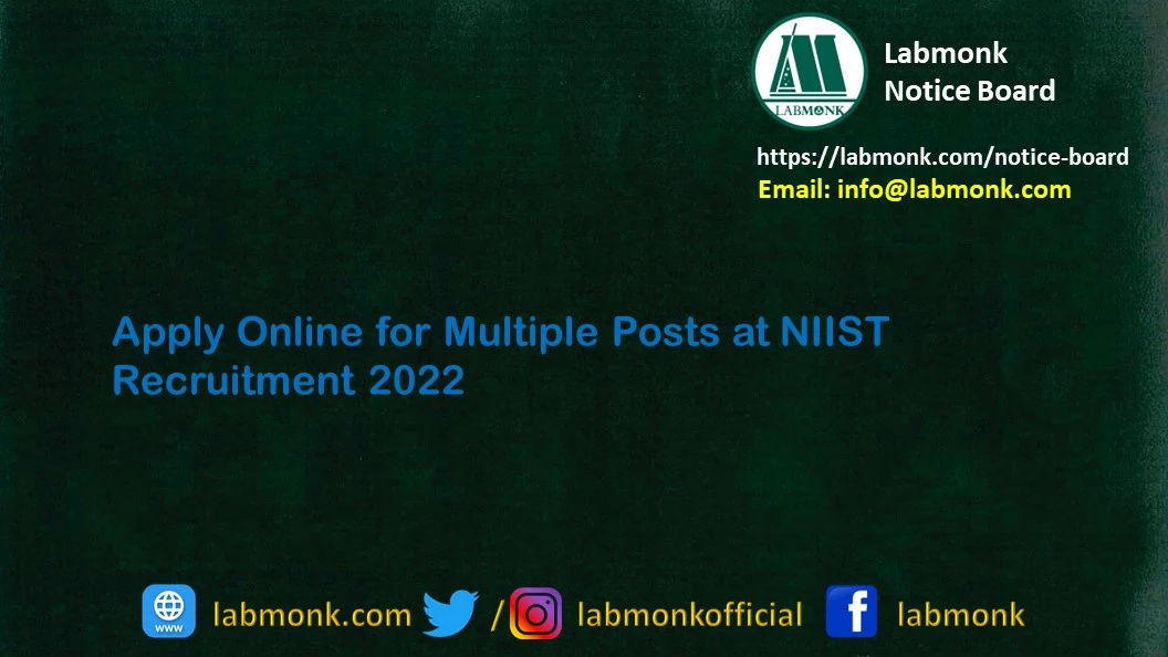 NIIST-Recruitment-2022-Apply-Online-for-Multiple-Posts
