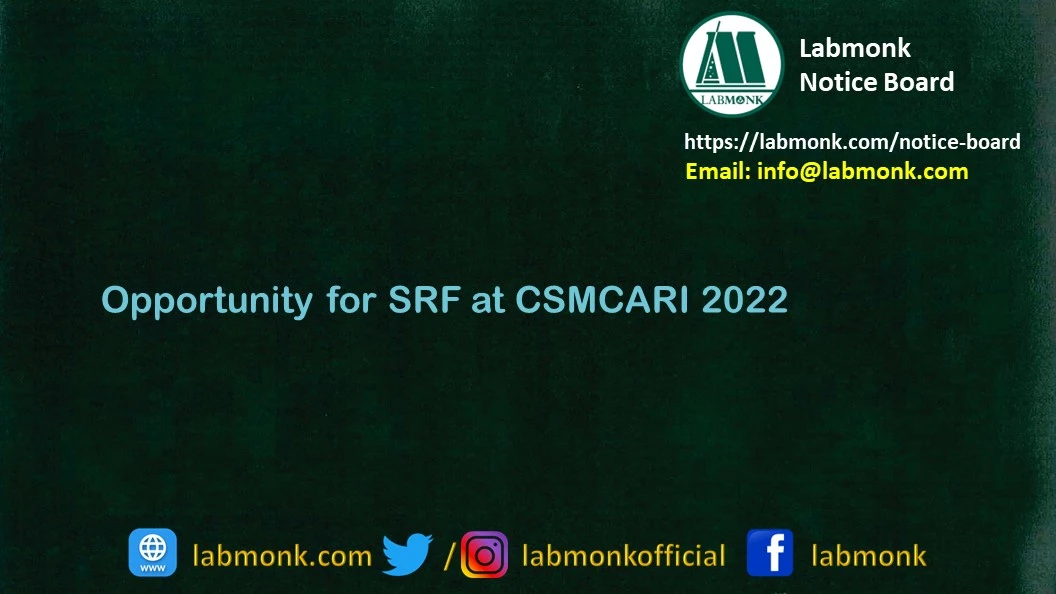 Opportunity for SRF at CSMCARI 2022