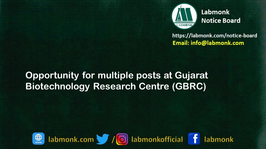 Opportunity for multiple posts at GBRC
