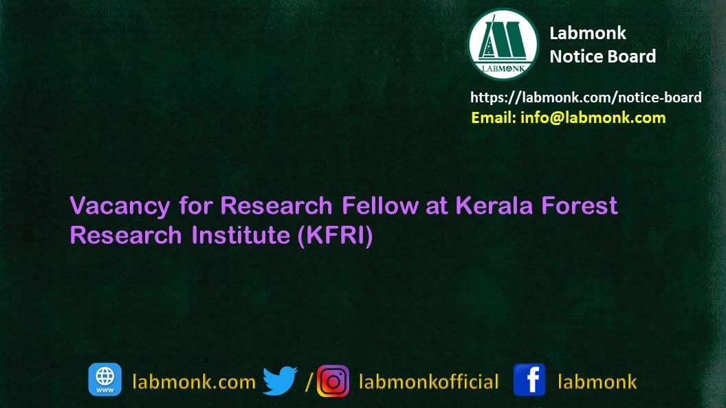 Vacancy for Research Fellow at KFRI 2022