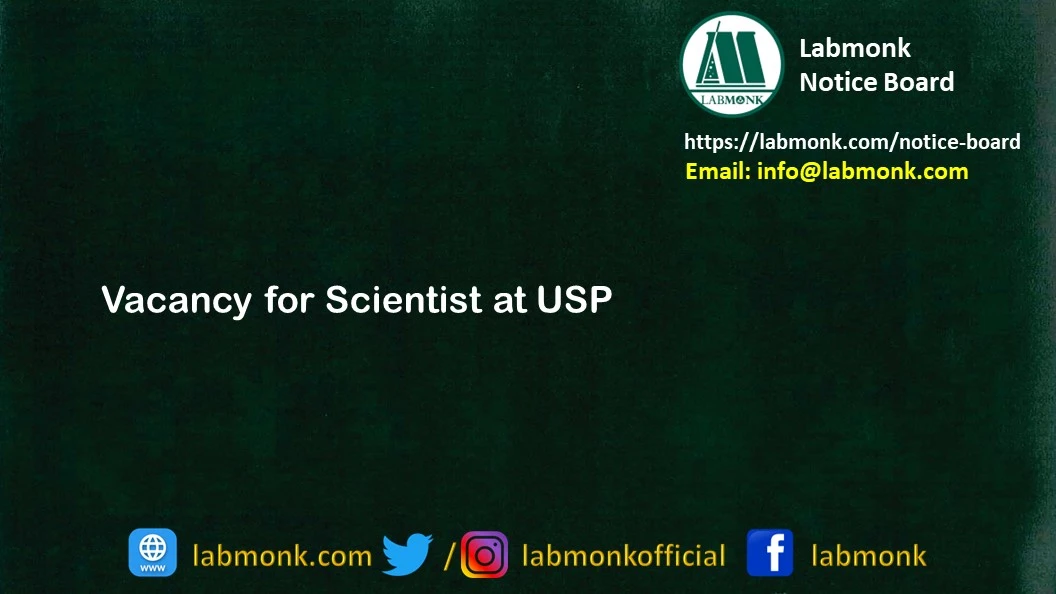 Vacancy for Scientist at USP 2022
