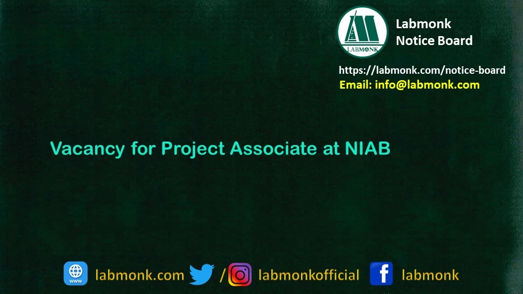 Vacancy for Project Associate at NIAB