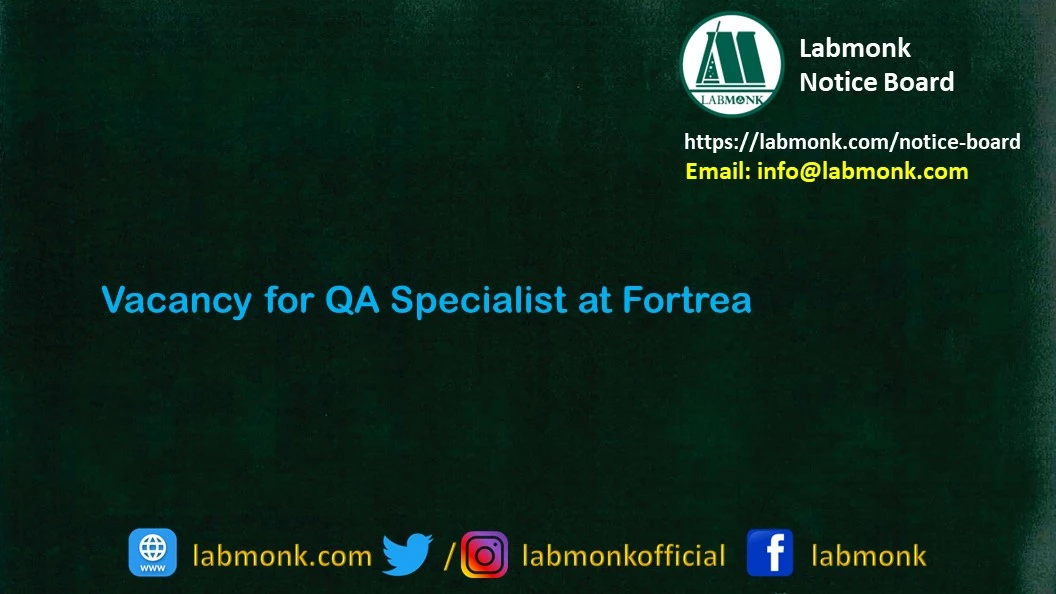Vacancy for QA Specialist at Fortrea