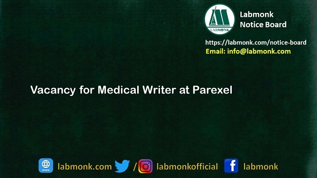Remote Job for Principal Medical Writer at Parexel 2023