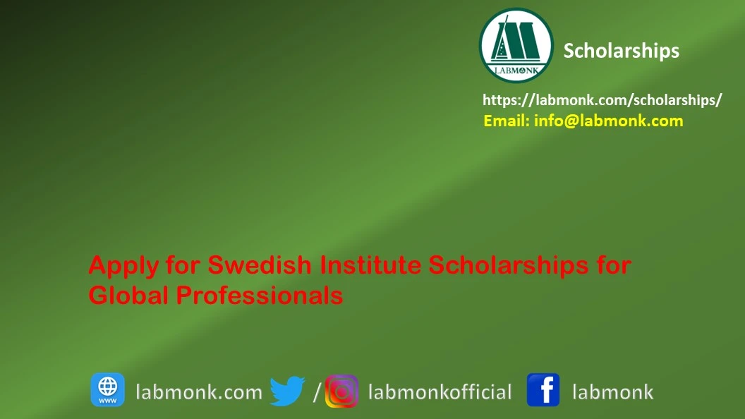 Apply for Swedish Institute Scholarships for Global Professionals
