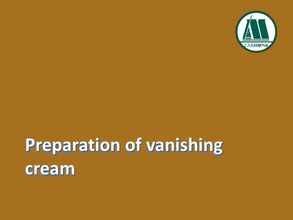 Preparation of vanishing cream